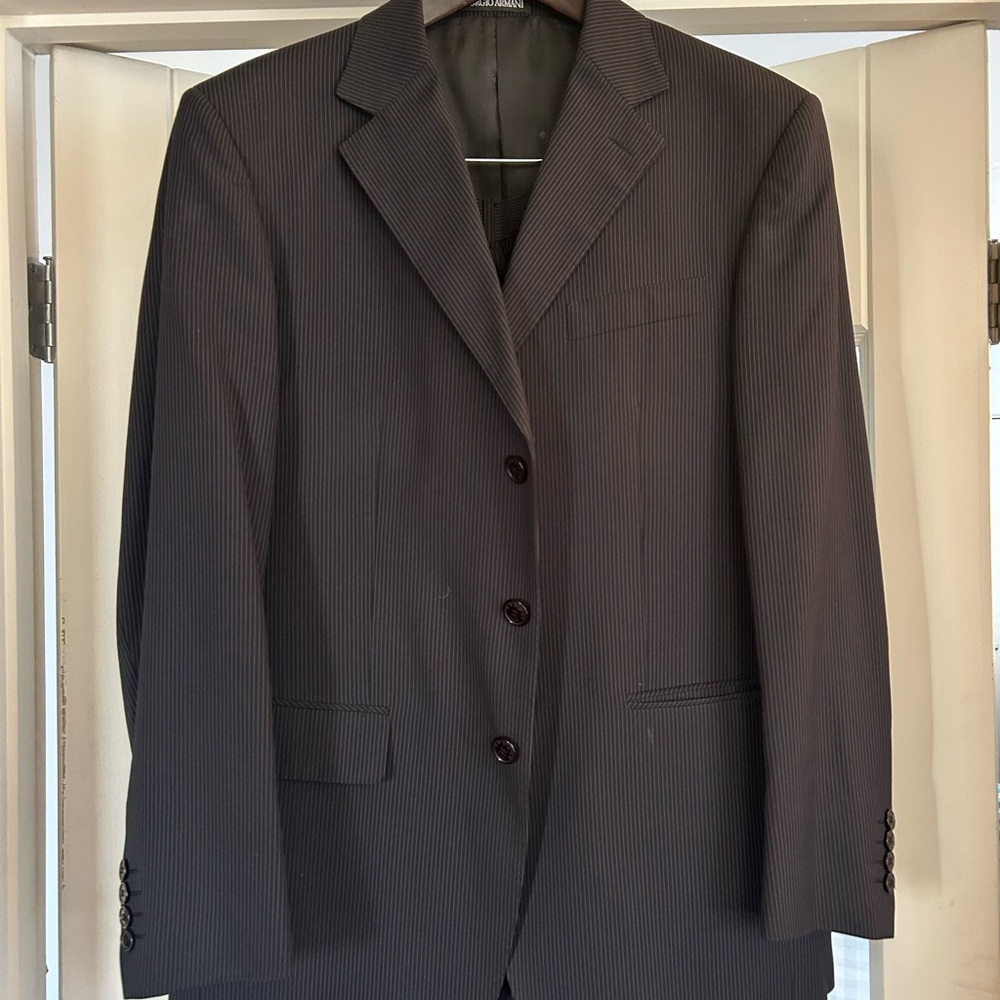 Giorgio Armani Black Suit Timeless Elegance
